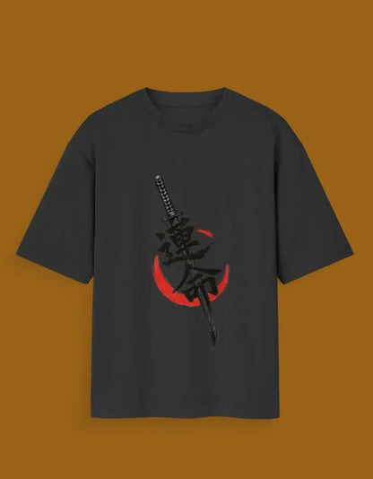 Red Sun & Katana Japanese Graphic - MODEXA